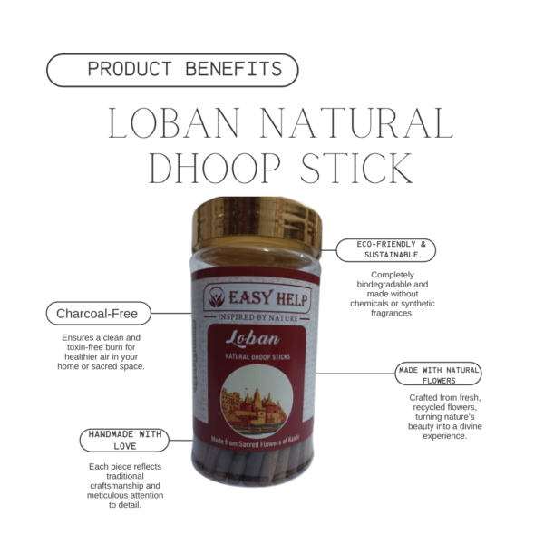 Loban Dry Stick – Handcrafted, Charcoal-Free Purity